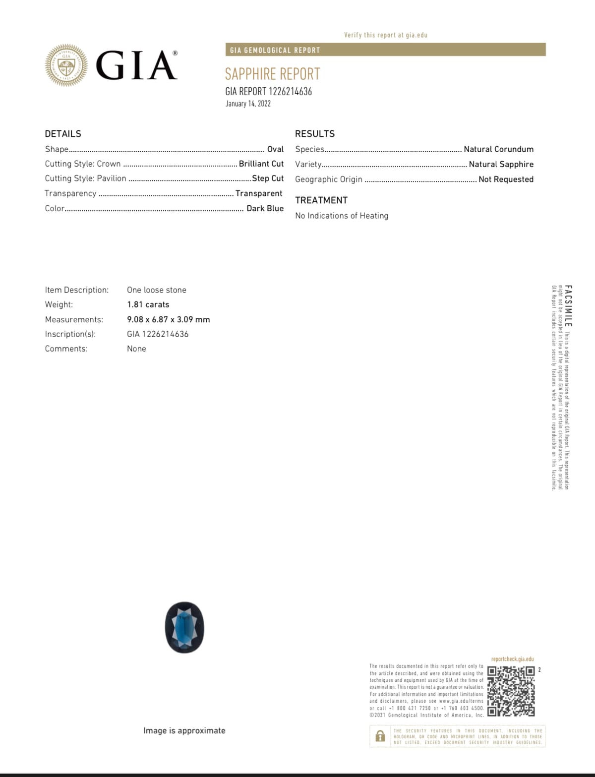 Sapphire & Diamond Ring, second view