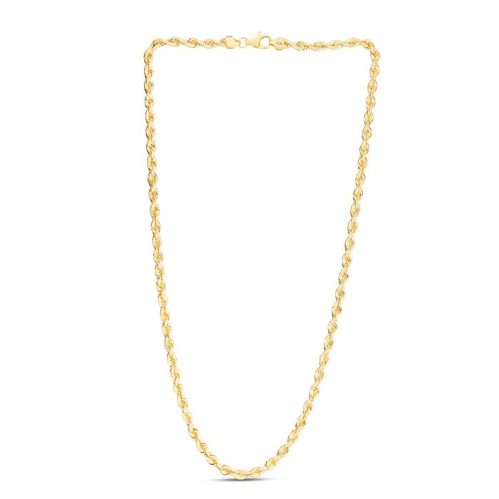 14K Gold 4.3mm Silk Rope Chain, second view