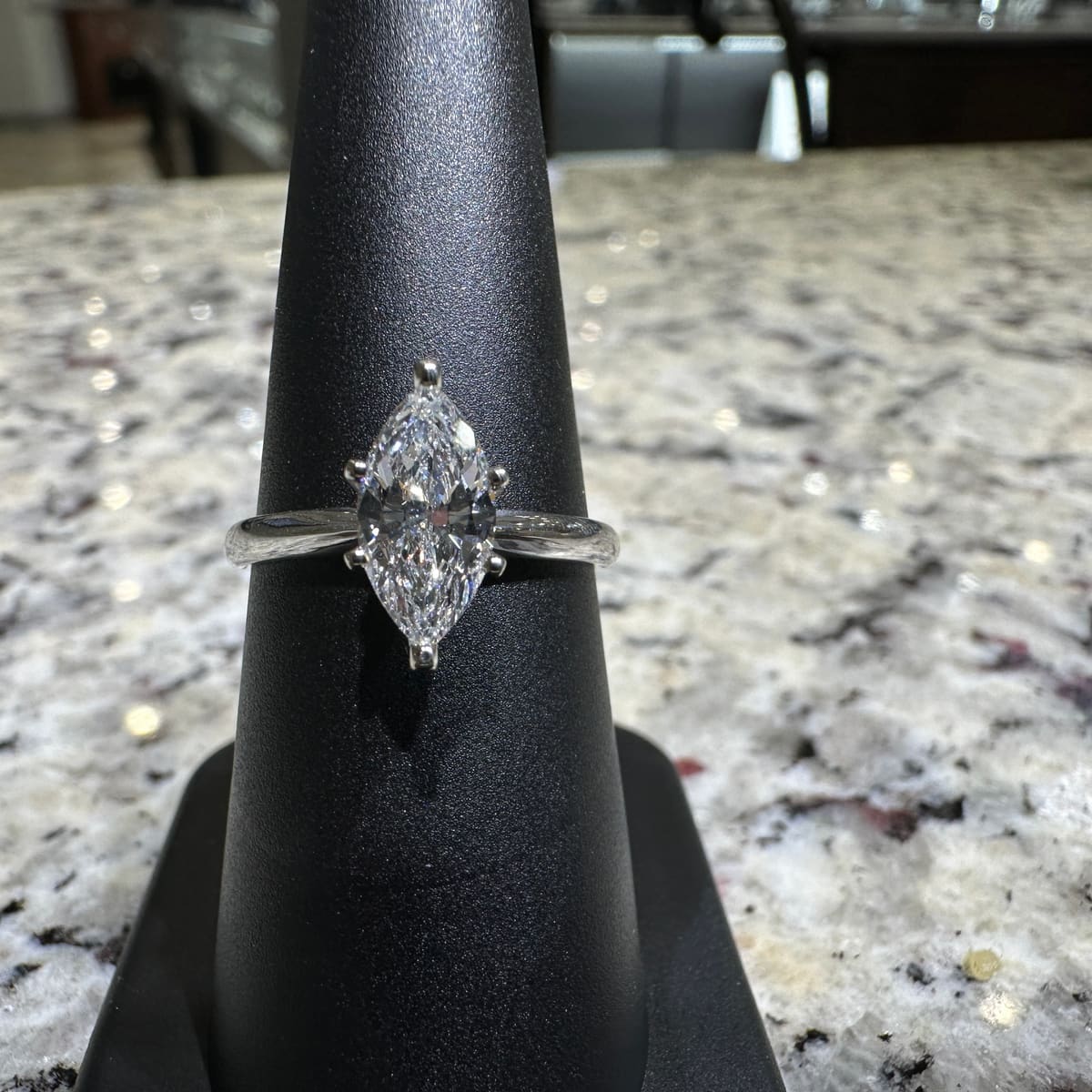 Marquise Diamond Engagement Ring 1.07ct, engagement ring