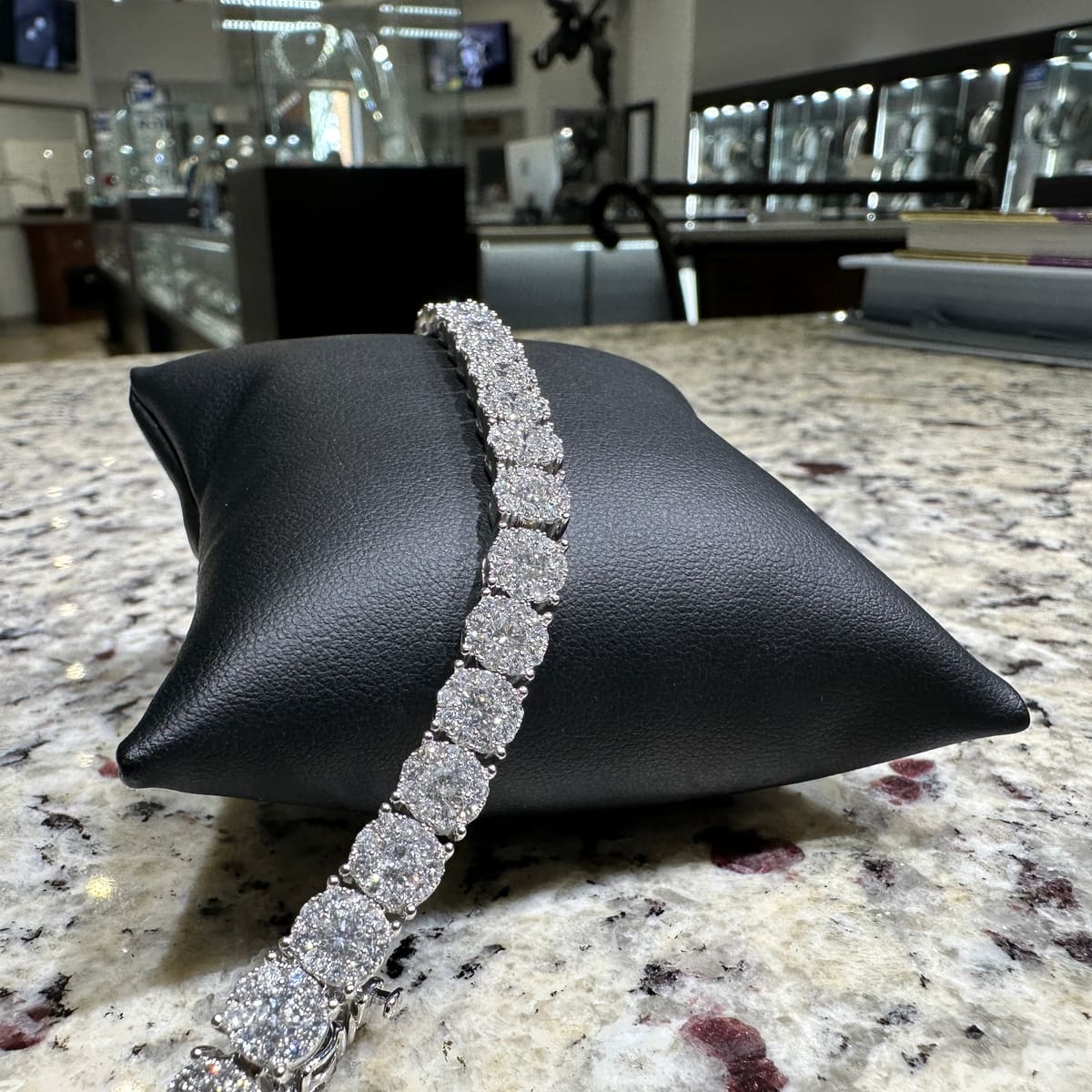 Diamond Bracelet Halo Cluster, second view