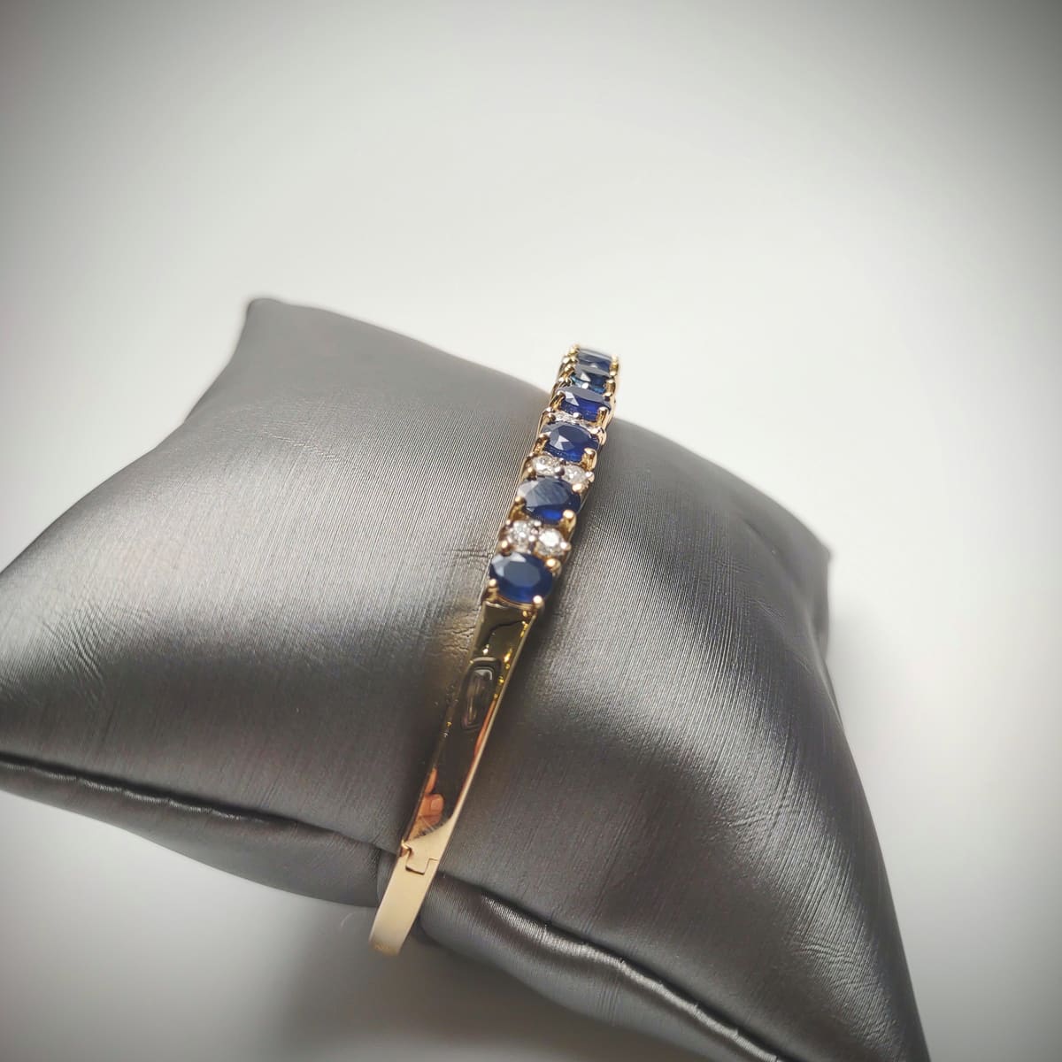 Diamond And Sapphire Bangle, second view