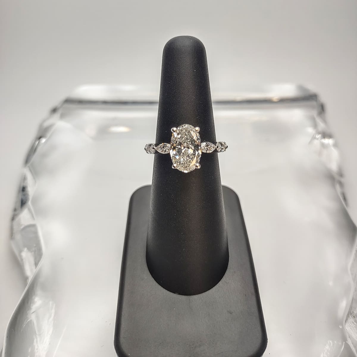 Custom GIA Certified Brilliant Oval Cut Engagement Ring, engagement ring