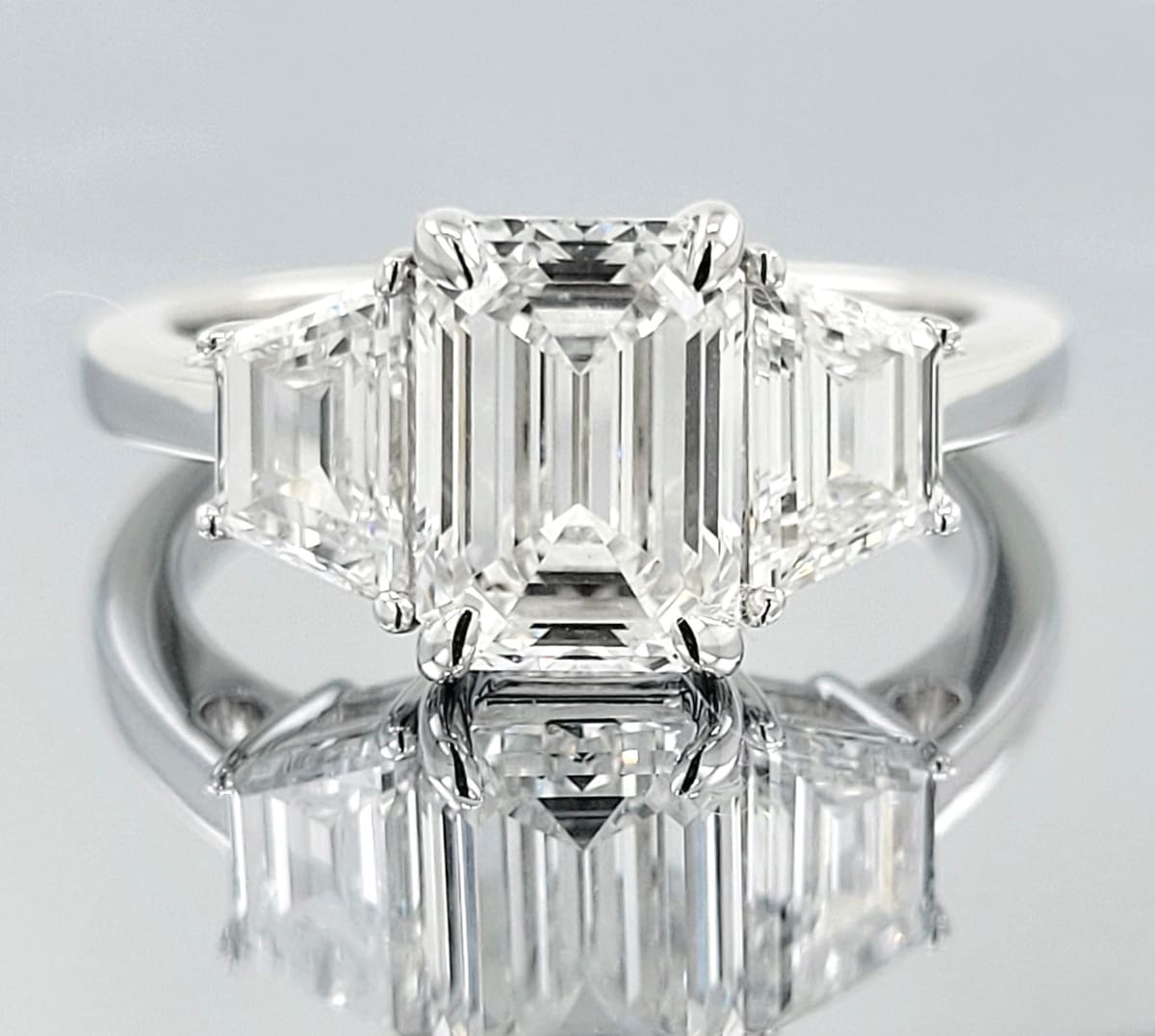 Custom Emerald Cut Diamond Fashion Ring